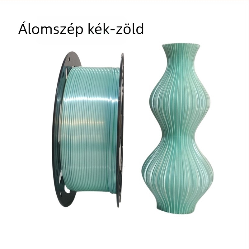Silk PLA filament 3D nyomtatóhoz, FDM anyag, 1 kg, Pontosság ±0,02 mm