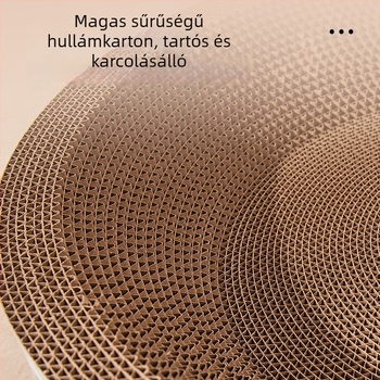 Da da bear Macska kaparódeszka fészekkel, kopás- és karmolásálló, hullámkartonból, egész évben használható