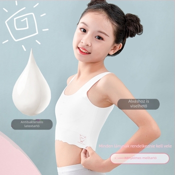 7–14 éves lányoknak készült latex seamless melltartó, vékony modell