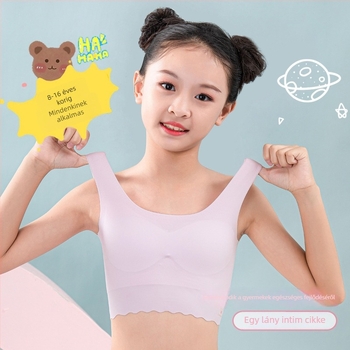7–14 éves lányoknak készült latex seamless melltartó, vékony modell