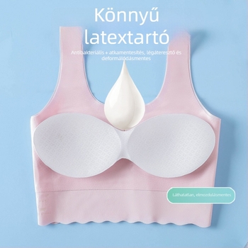 7–14 éves lányoknak készült latex seamless melltartó, vékony modell