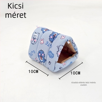 Hamster pamut fészek – téli meleg alvóhely, vastagított függő fekhely kisállatoknak