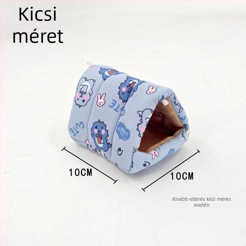 Hamster pamut fészek – téli meleg alvóhely, vastagított függő fekhely kisállatoknak