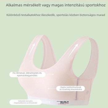 Pamut sportos topp lányoknak rögzített kosarakkal, légáteresztő hátsó rész