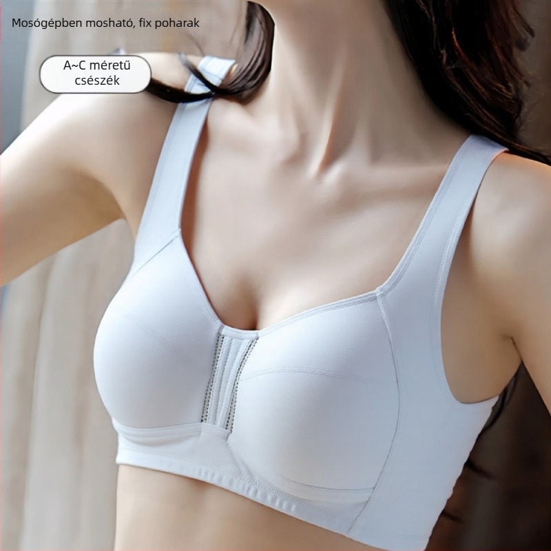 Pamut melltartó vest-stílusban 12–15 éveseknek, négyzet alakú kosár, vékony formázó kosár, belső nylon bélés