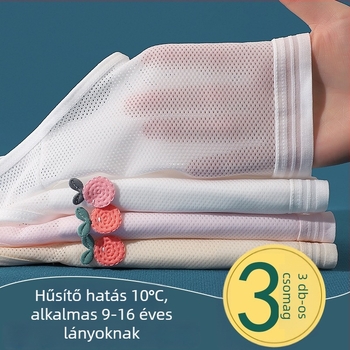 Gyerekeknek készült nejlon mellény pamut béléssel, kétszintes, vállpántokkal, 9–13 éveseknek.