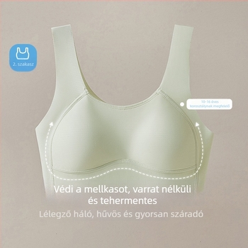 Tinédzser lányok sportmelltartója 13–16 éveseknek, gimnáziumi, nyári viselet