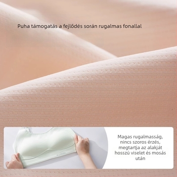 Lányoknak szóló nylon camiszol 12–15 éveseknek, teljes kosár és vékony formázott kosár