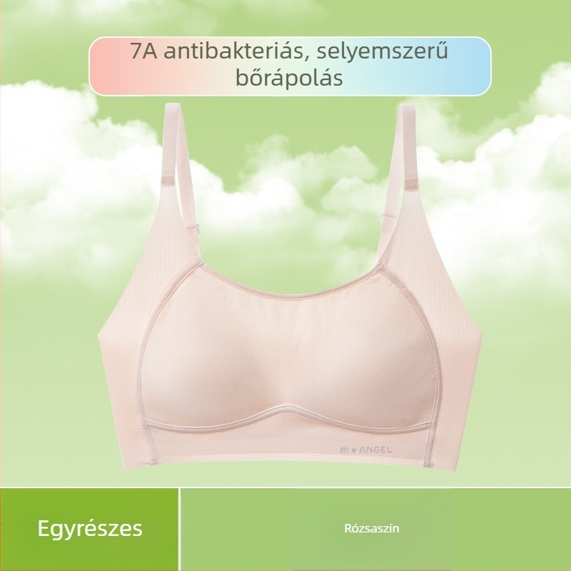 Lányoknak szóló nylon camiszol 12–15 éveseknek, teljes kosár és vékony formázott kosár