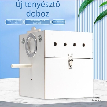függőleges papagájtenyésztő doboz fészekkel, műanyag, Shengbangrong márka, modell AL, határokon átívelő közvetlen ellátás