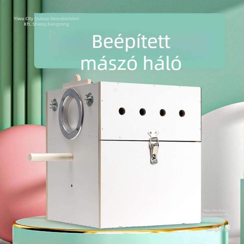 függőleges papagájtenyésztő doboz fészekkel, műanyag, Shengbangrong márka, modell AL, határokon átívelő közvetlen ellátás