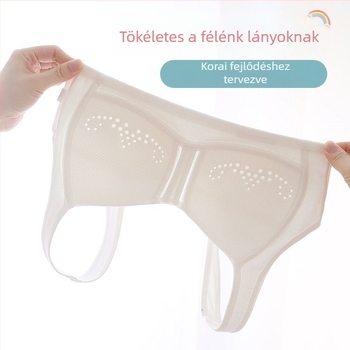 Pamutból készült melltartó-vest, rögzített dupla vállpántokkal, négy sarkú kosár, vékony formázott kosár