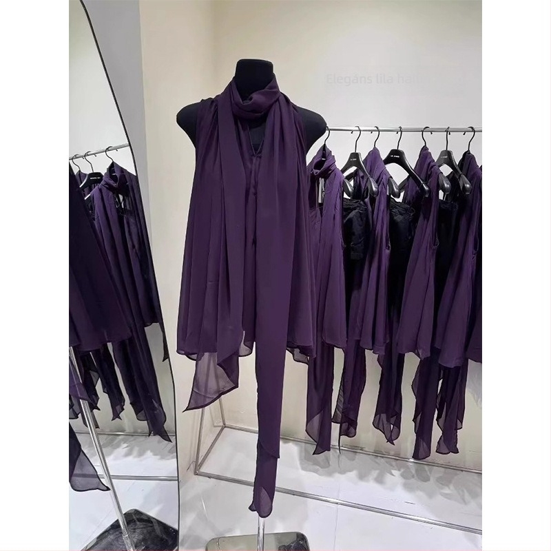 Ing halter nyakú, Feifei sleeves; akril szál, poliészter 95%+ tartalom.