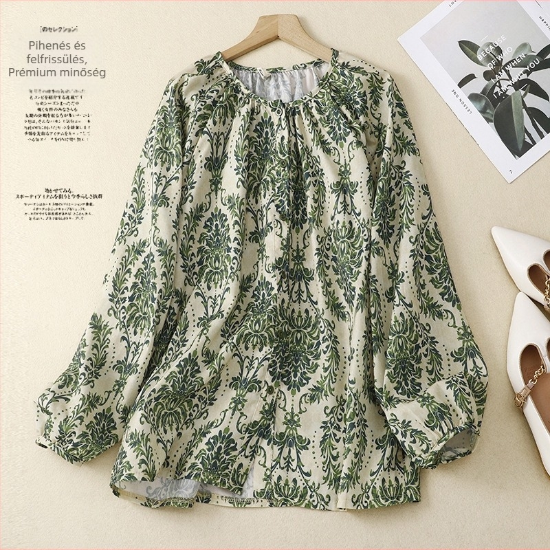 Lámpás ujjú ing, polo gallér (pamut hálós anyag)