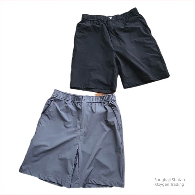 Férfi kültéri gyorsan száradó, lélegző rövidnadrág, középmagas derekú, egyenes szabású, mikroelasztikus