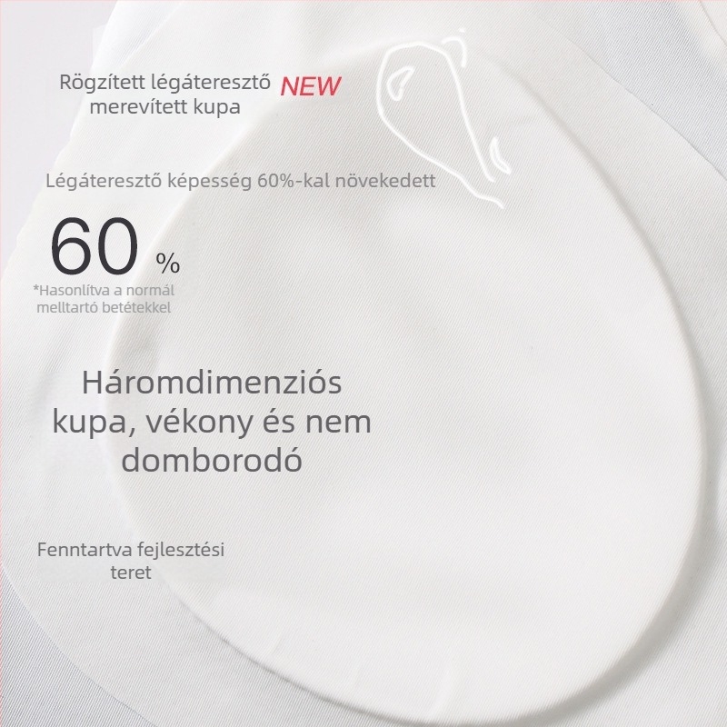 Lányoknak sportmelltartó antibakteriális, teljes kosár, habos belsővel, nylon anyagú, acélmerevítő nélkül, rögzített dupla vállpántok