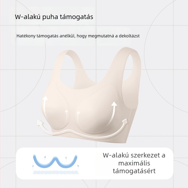 Nylon anyagú sportmelltartó, mellény-stílusú tiniknek (12–15 évesek), teljes kosár, vékony formázott kosár habszivacsbéléssel, légáteresztő, izzadságelnyelő