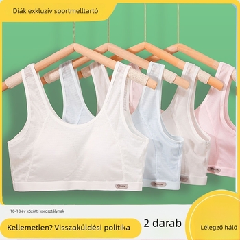 Nylon melltartó teljes kosárral tinédzser lányoknak 15+ éveseknek, bélés nylon/nylon 80–90%, puha acélgyűrű, izzadságot felszívó