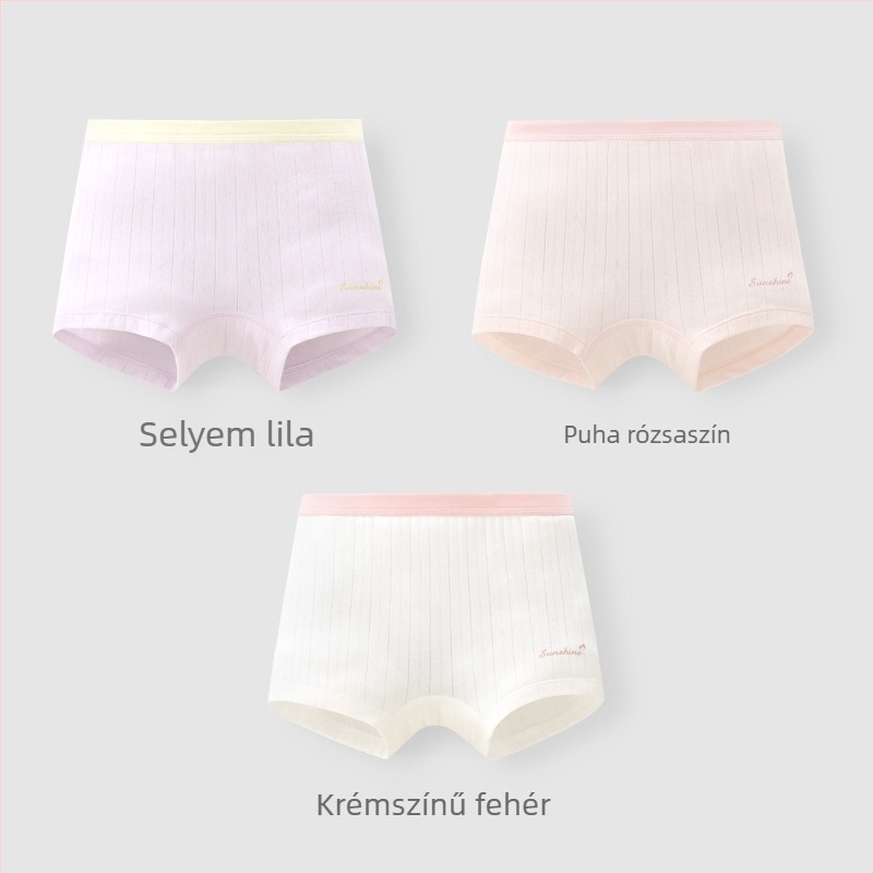 Lányok boxerbugyi, Lyocell-pamut-spandex keverék, antibakteriális 7A, 8 éves vagy idősebb gyermekeknek