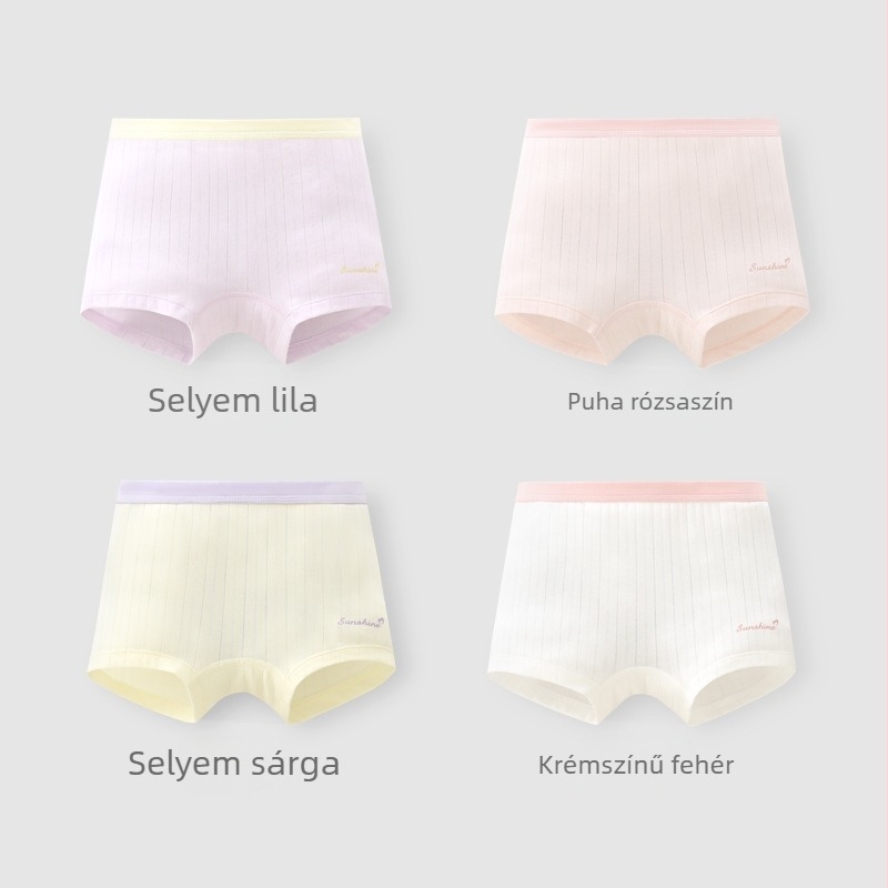 Lányok boxerbugyi, Lyocell-pamut-spandex keverék, antibakteriális 7A, 8 éves vagy idősebb gyermekeknek