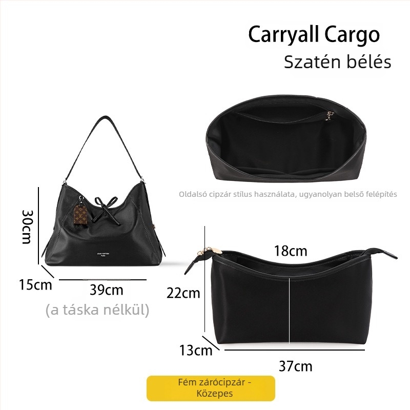 Ohsheliy Carryall Cargo belső bélés, modell Satin-dark Warrior liner 1; kapacitás 20 L alatt; anyag: poliészter; lélegző, vízálló, ultrakönnyű, kopásálló; bélés: poliészter-pamut.