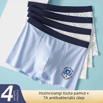 Fiúk pamut boxeralsói közepes–nagy méretben, nyárra