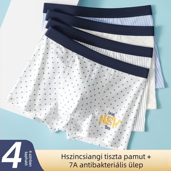 Fiúk pamut boxeralsói közepes–nagy méretben, nyárra