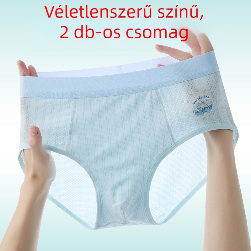 Fiúk pamut boxeralsói közepes–nagy méretben, nyárra