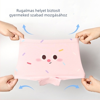 Nidobear Lányos antibakteriális pamut alsónemű, 95% pamut, 3–8 éveseknek