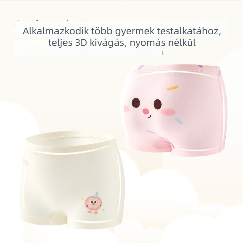 Nidobear Lányos antibakteriális pamut alsónemű, 95% pamut, 3–8 éveseknek
