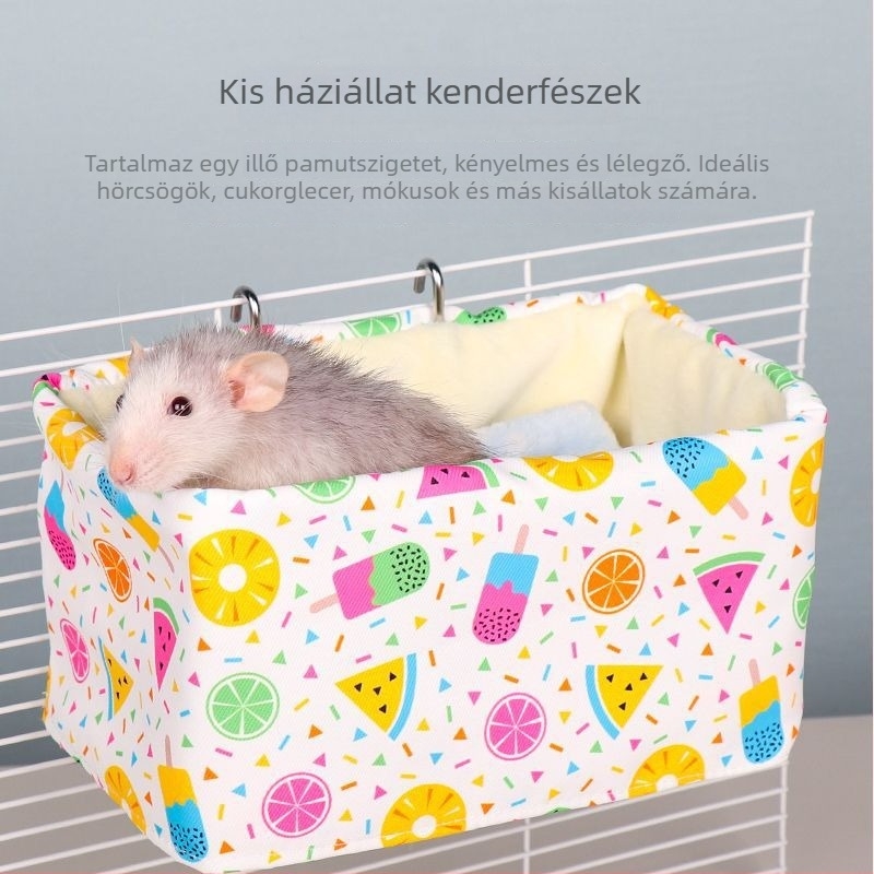 Hörcsög függő odú — anyag: Egyéb; nem importált; alkalmas hörcsögök számára