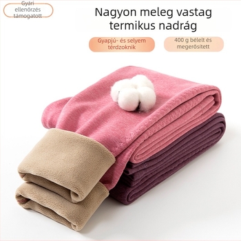 Magas derekú termosz leggings fleece béléssel, vastag, uniszex