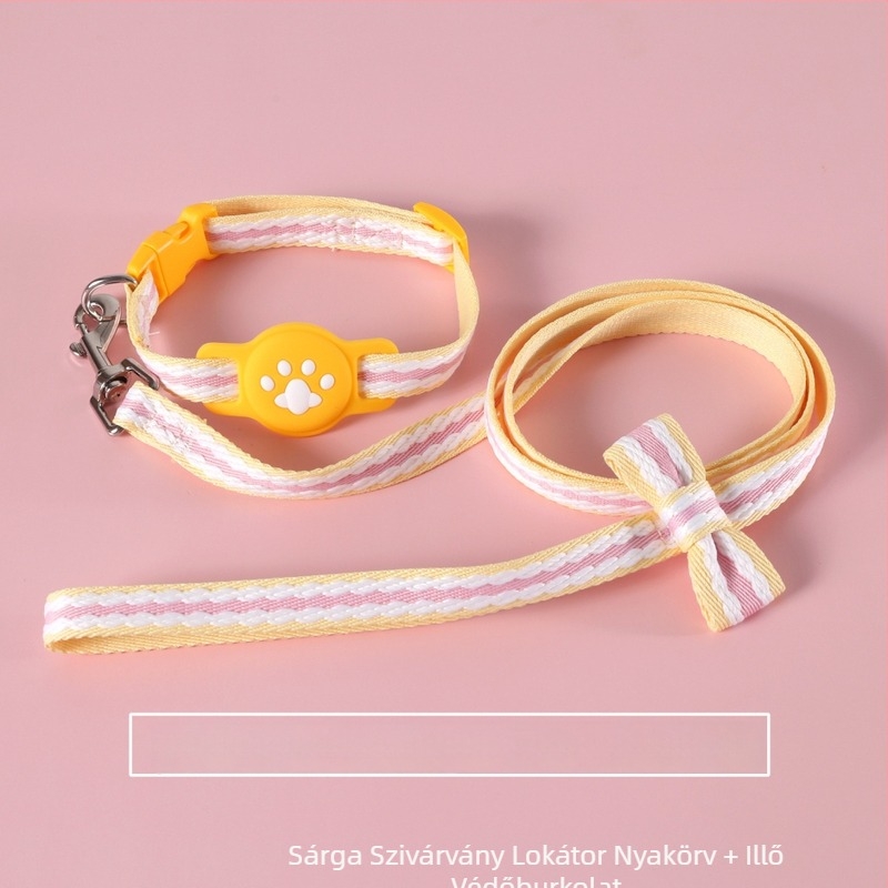 Kiskedvencek nyomkövető gallér védőburkolattal – Bohan, rajzfilm-stílus, anyag: textil, univerzális használat