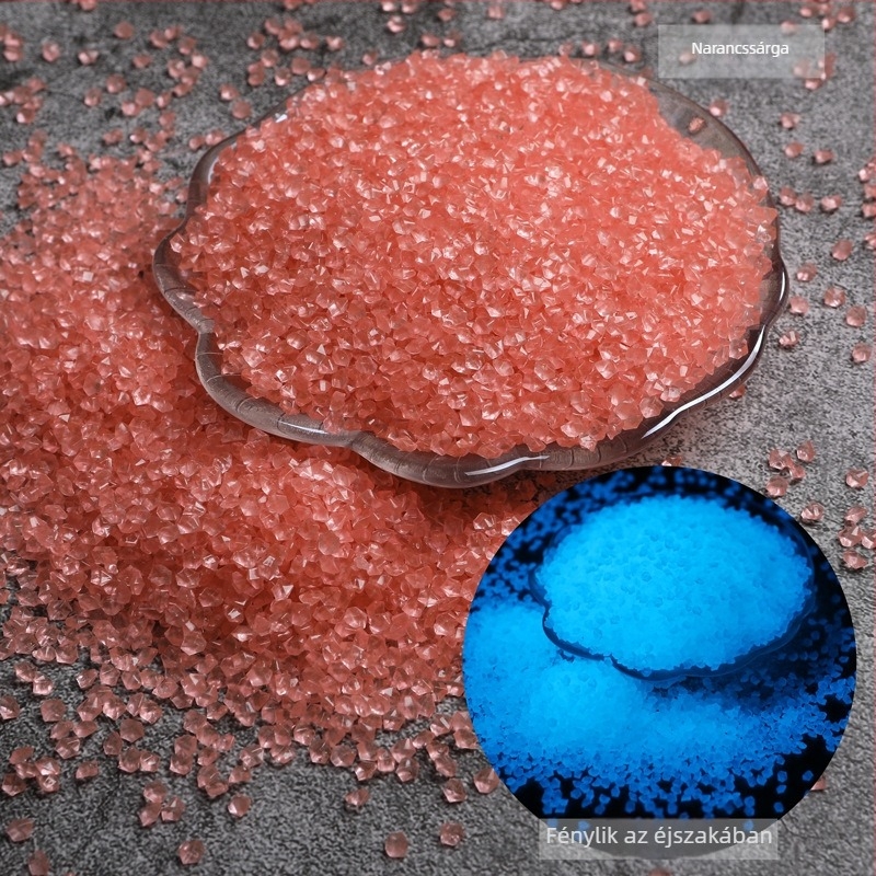 Világító dekoratív homok és kövek tájépítéshez és akváriumokhoz – Eredet: Kína, doboz 100 darab, 0.025 kg/darab