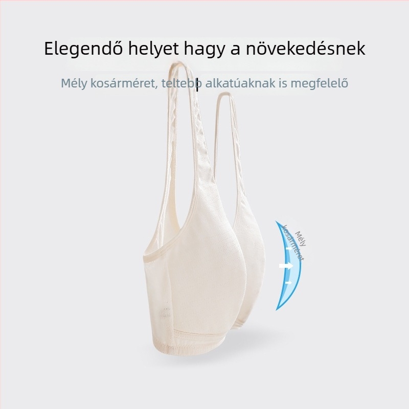 Modál anyagú, varrás nélküli melltartó tinédzser lányoknak, pamut béléssel, teljes kosár, vékony formázott kosár, lélegző és kényelmes