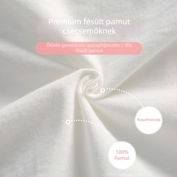 Lányoknak készült pamut boxer alsó, fehér, 3–8 éveseknek, kényelmes, nem gyűrődik fel
