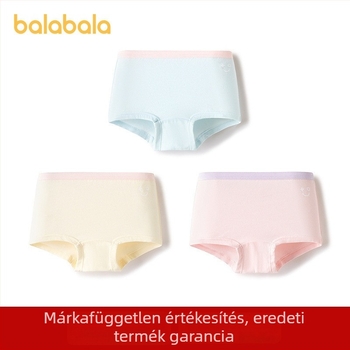 Balabala lányoknak szóló pamut boxer brief, nem szorít, bőrbarát, három darabos csomag, 95,7% pamut + 4,3% elastán, belső réteg 100% pamut, 8 év feletti gyermekeknek