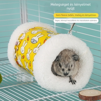 Pamut tunel-fészek kisállatoknak — téli meleg, fejlesztő játék guinea pig és hörcsög számára