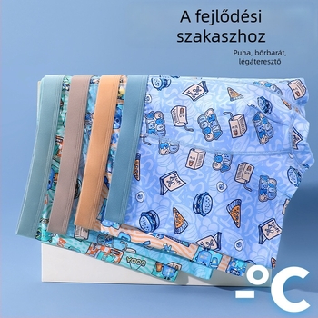 Plusz méretű fiúknak pamut rövidnadrág nyárra Ice Silk anyagból, 8 éves kortól