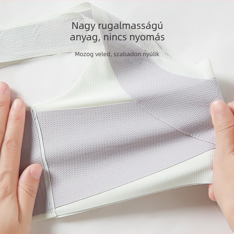 Lányok hátgerinc-támaszos sportmelltartó-vest középiskolásoknak és gimnáziumba járó diákoknak, 3/4 kosár, nejlon, bélés elasztán