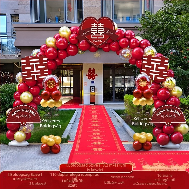 Esküvői lufiborítás ív – komplett készlet esküvői dekorációhoz; Csomagolás: Karton; Anyag: Egyéb; Importálás: Nem; Felhasználás: Esküvő; Feldolgozás és testreszabás: Nincs.