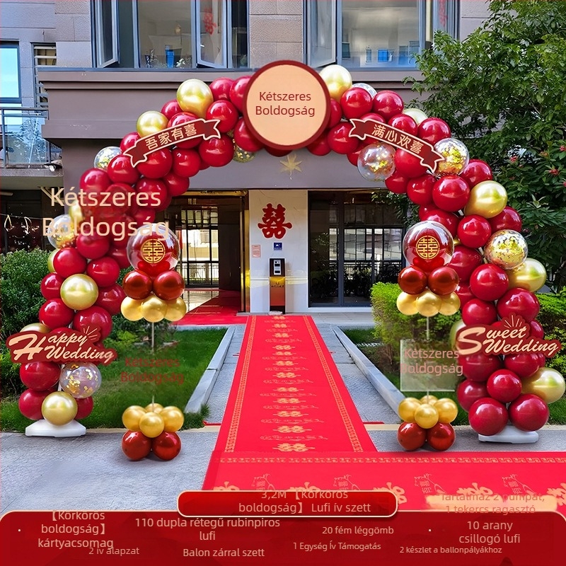Esküvői lufiborítás ív – komplett készlet esküvői dekorációhoz; Csomagolás: Karton; Anyag: Egyéb; Importálás: Nem; Felhasználás: Esküvő; Feldolgozás és testreszabás: Nincs.