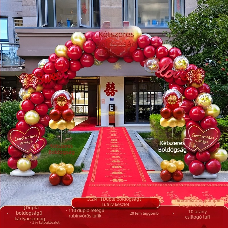 Esküvői lufiborítás ív – komplett készlet esküvői dekorációhoz; Csomagolás: Karton; Anyag: Egyéb; Importálás: Nem; Felhasználás: Esküvő; Feldolgozás és testreszabás: Nincs.
