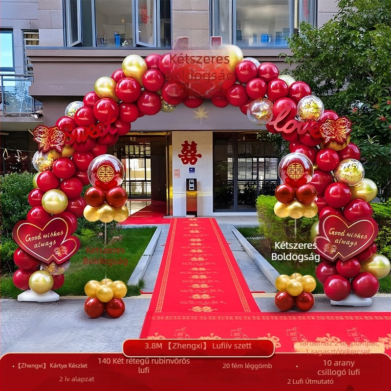 Esküvői lufiborítás ív – komplett készlet esküvői dekorációhoz; Csomagolás: Karton; Anyag: Egyéb; Importálás: Nem; Felhasználás: Esküvő; Feldolgozás és testreszabás: Nincs.