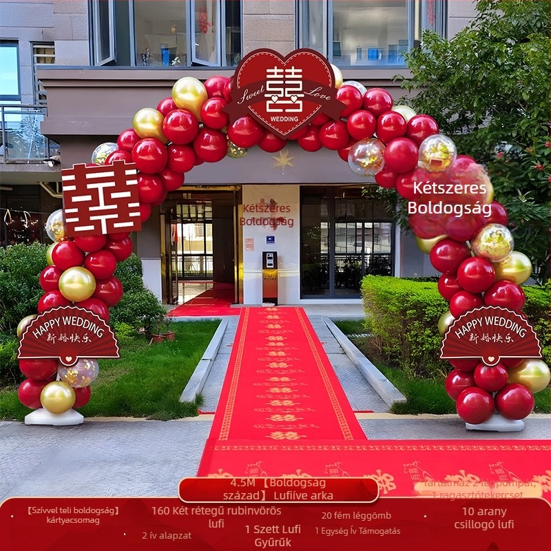 Esküvői lufiborítás ív – komplett készlet esküvői dekorációhoz; Csomagolás: Karton; Anyag: Egyéb; Importálás: Nem; Felhasználás: Esküvő; Feldolgozás és testreszabás: Nincs.