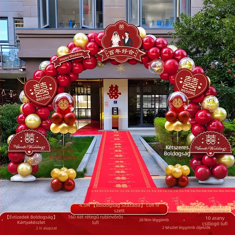 Esküvői lufiborítás ív – komplett készlet esküvői dekorációhoz; Csomagolás: Karton; Anyag: Egyéb; Importálás: Nem; Felhasználás: Esküvő; Feldolgozás és testreszabás: Nincs.