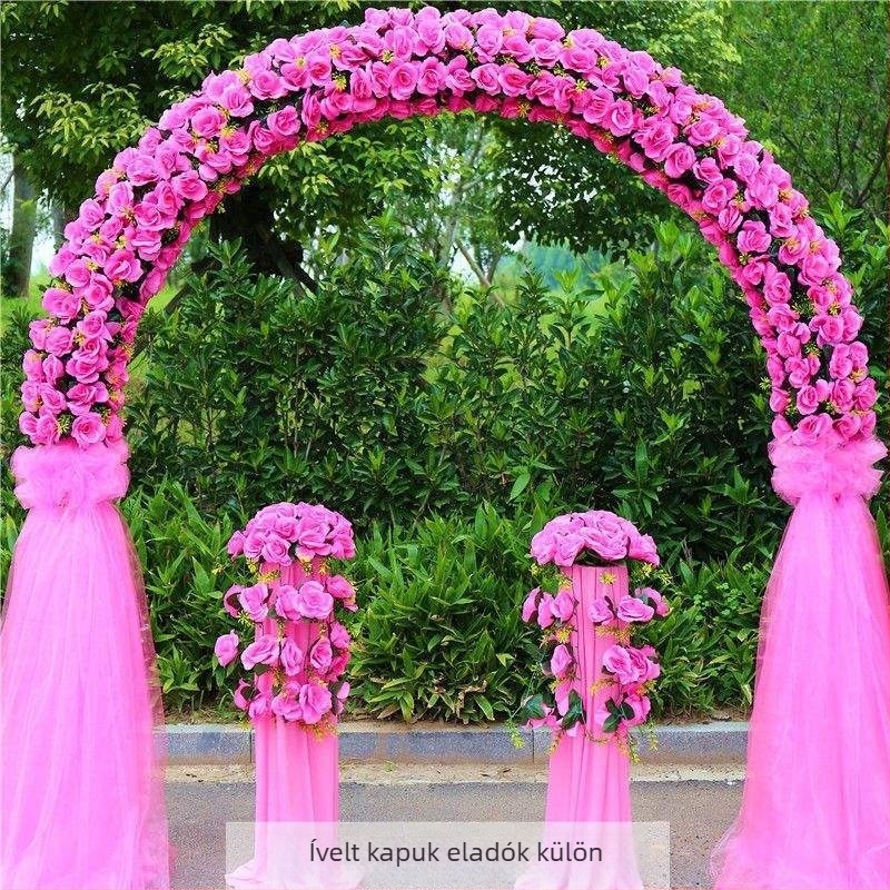 Vas esküvői boltív virágtartóval – teljes esküvői dekorációs készlet