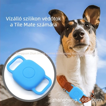 Tile Mate 2024 nyakörv védőtok – szilikonból, injektálással készített, ütésálló és porálló, kompatibilis a Tile Trackerrel