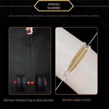 Egyszerű horgászhorog-készlet kettős alhorgot tartalmaz, horoghegy nélkül, alkalmas tározókra, tavakra és folyókra.