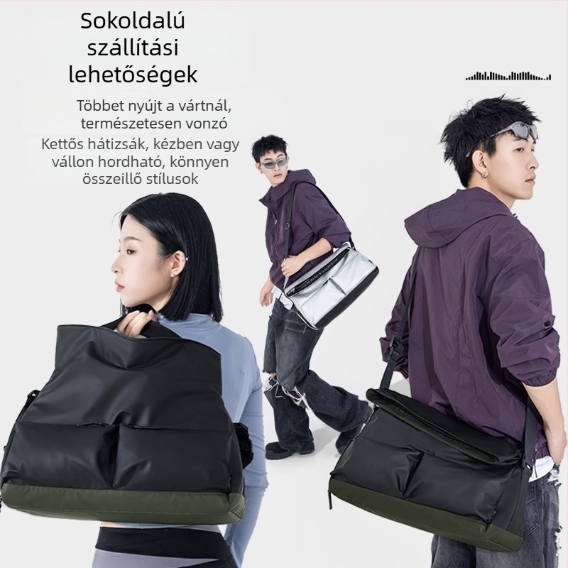 Utazó hátizsák nedves–száraz szétválasztással, PU anyag, 20–35L kapacitás, kopásálló, szabadidős utazásokhoz crossbody hevederrel
